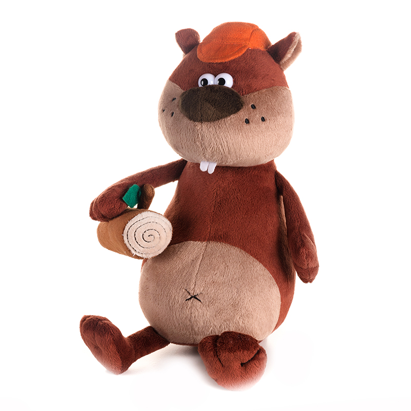 Мягкая Игрушка ДуRашки Бобер и Бревно 27 см в Коробке MT-TS10201802-27 фото