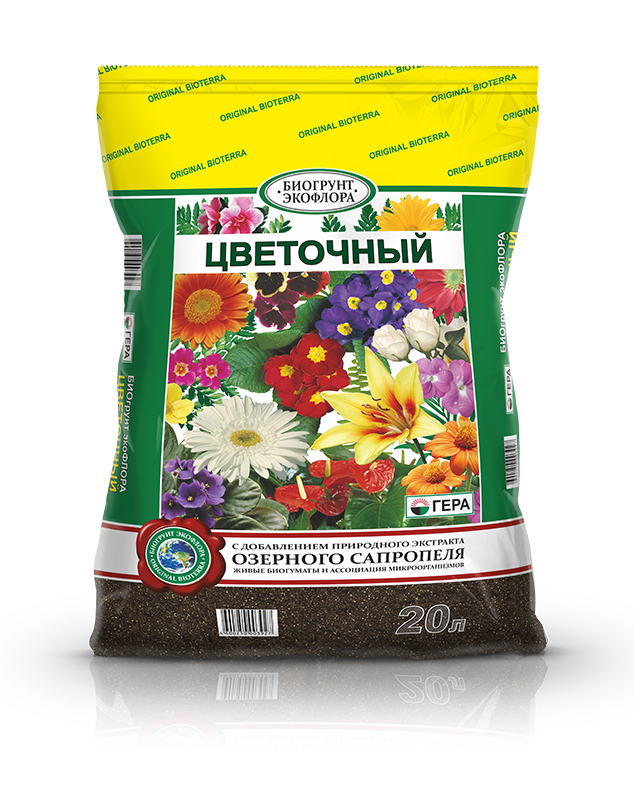 БиоГрунт Цветочный 20л фото