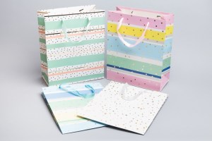 Сумочка подарочная с тиснением (26x32х12см) L646 фото