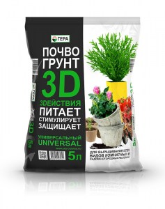 Почвогрунт 3D Универсальный 5л фото